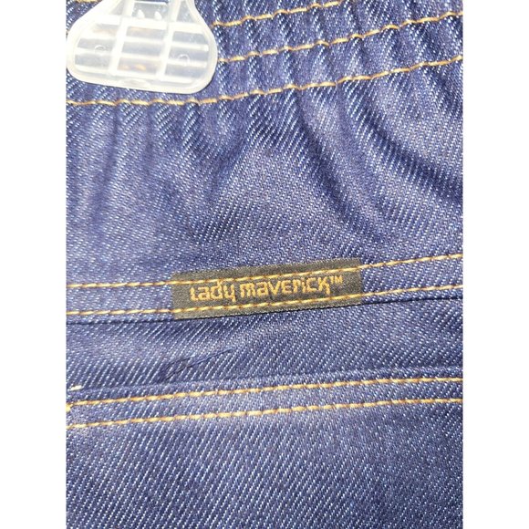 Lady Maverick Women's Elastic Waist Dark Blue Wash Jeans Size 22 1/2 USA New - Picture 3 of 5